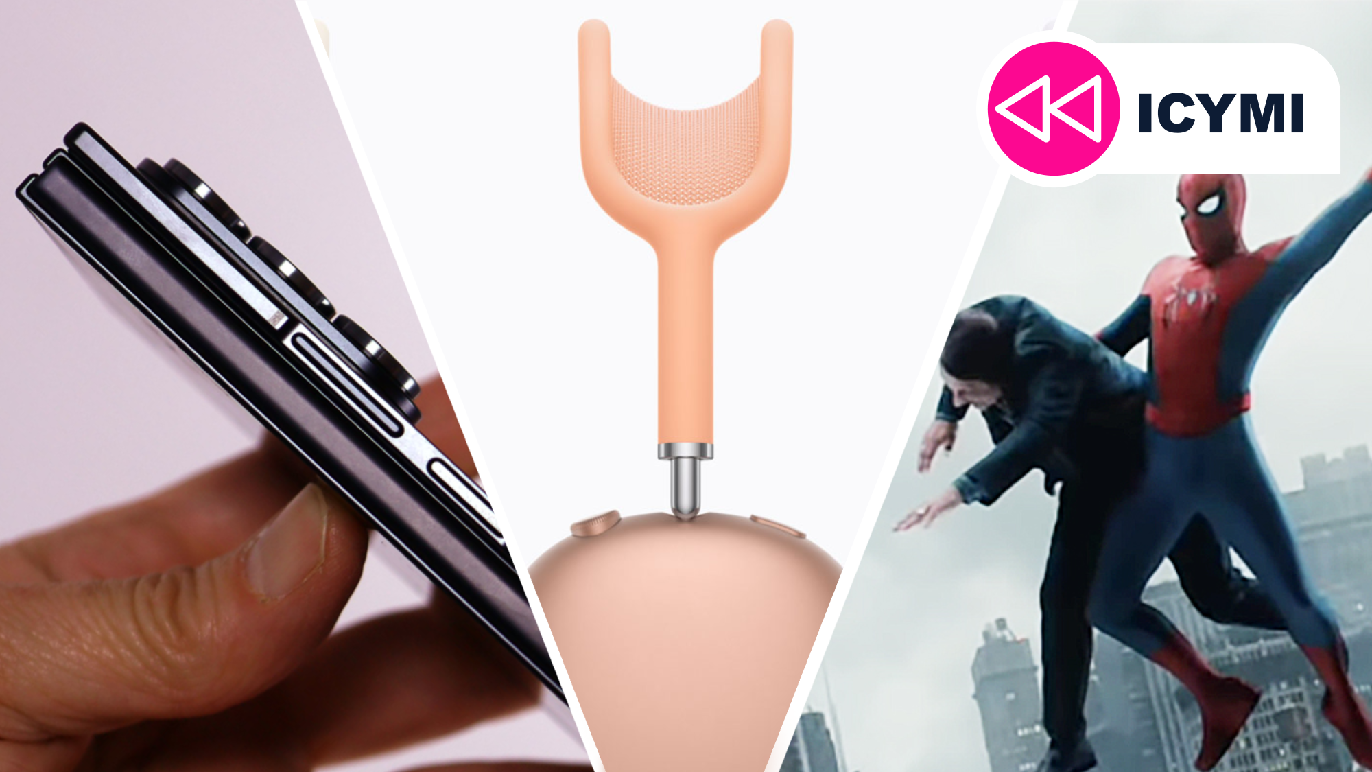 The Samsung Trifold, Spider-Man swinging and the Apple AirPods Max 2