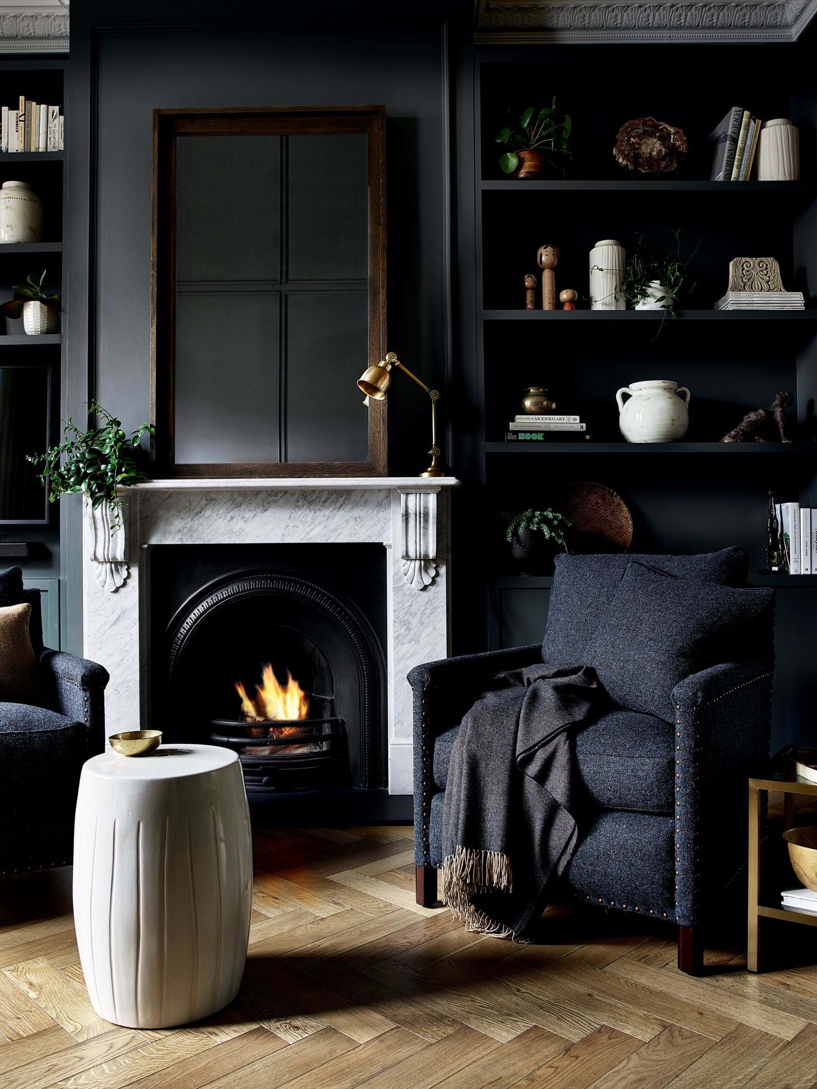 16 Black Living Room Ideas To Tempt You Over To The Dark Side Real Homes