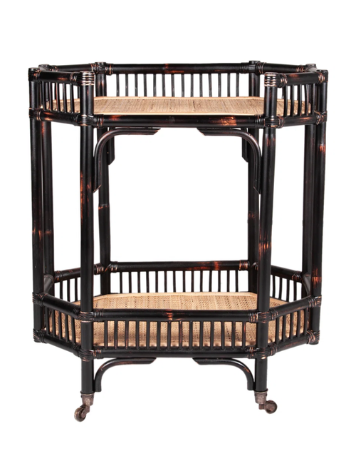 Neyzer Rattan Bar Cart