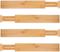 Utoplike 4pcs Bamboo Drawer Dividers | £19.99 on Amazon