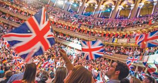 The Proms audience aims to raise the roof of the Albert Hall on the Last Night