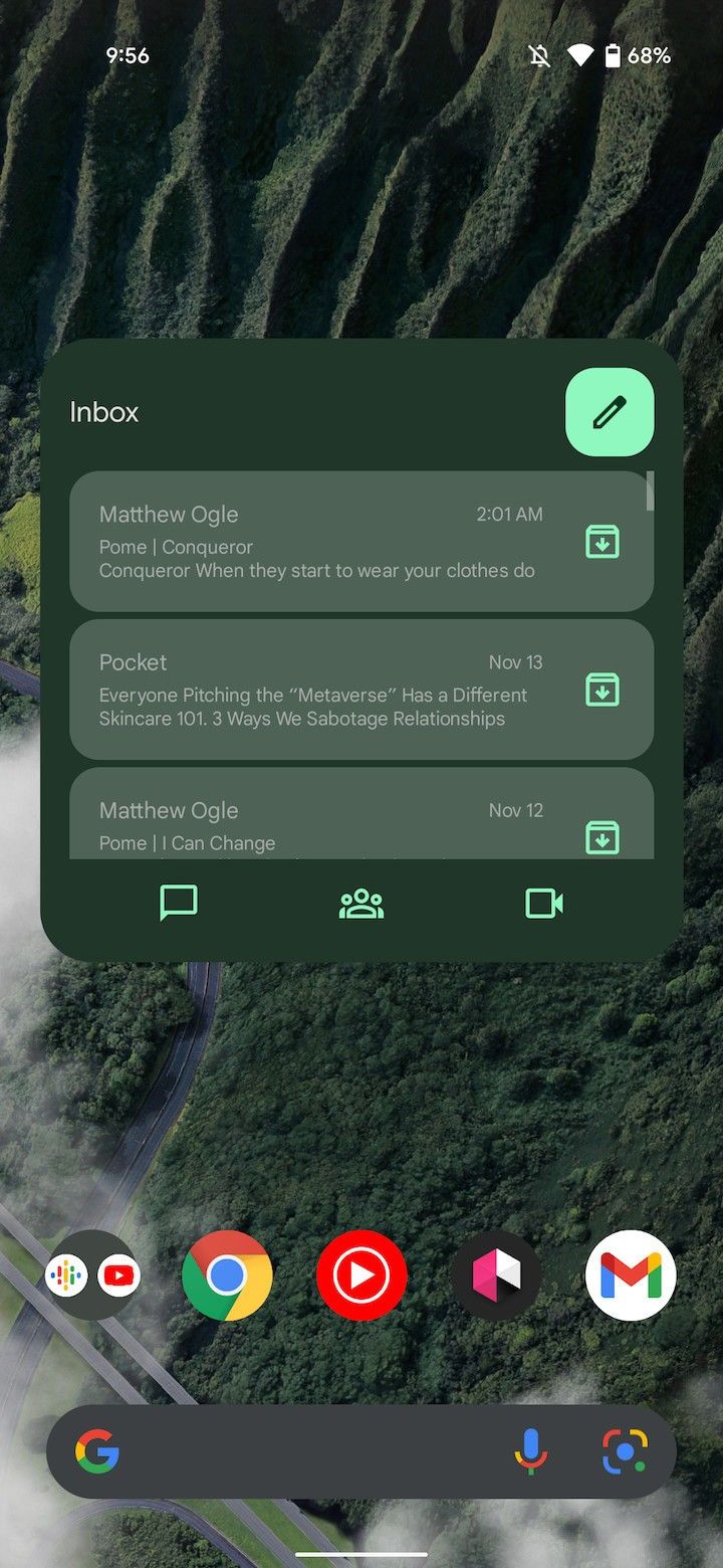 Gmail Material You Widget Update