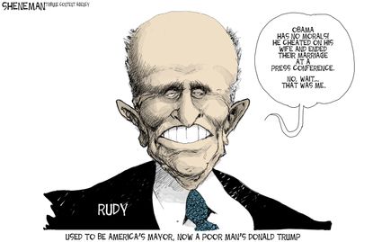Political cartoon Rudy Giuliani