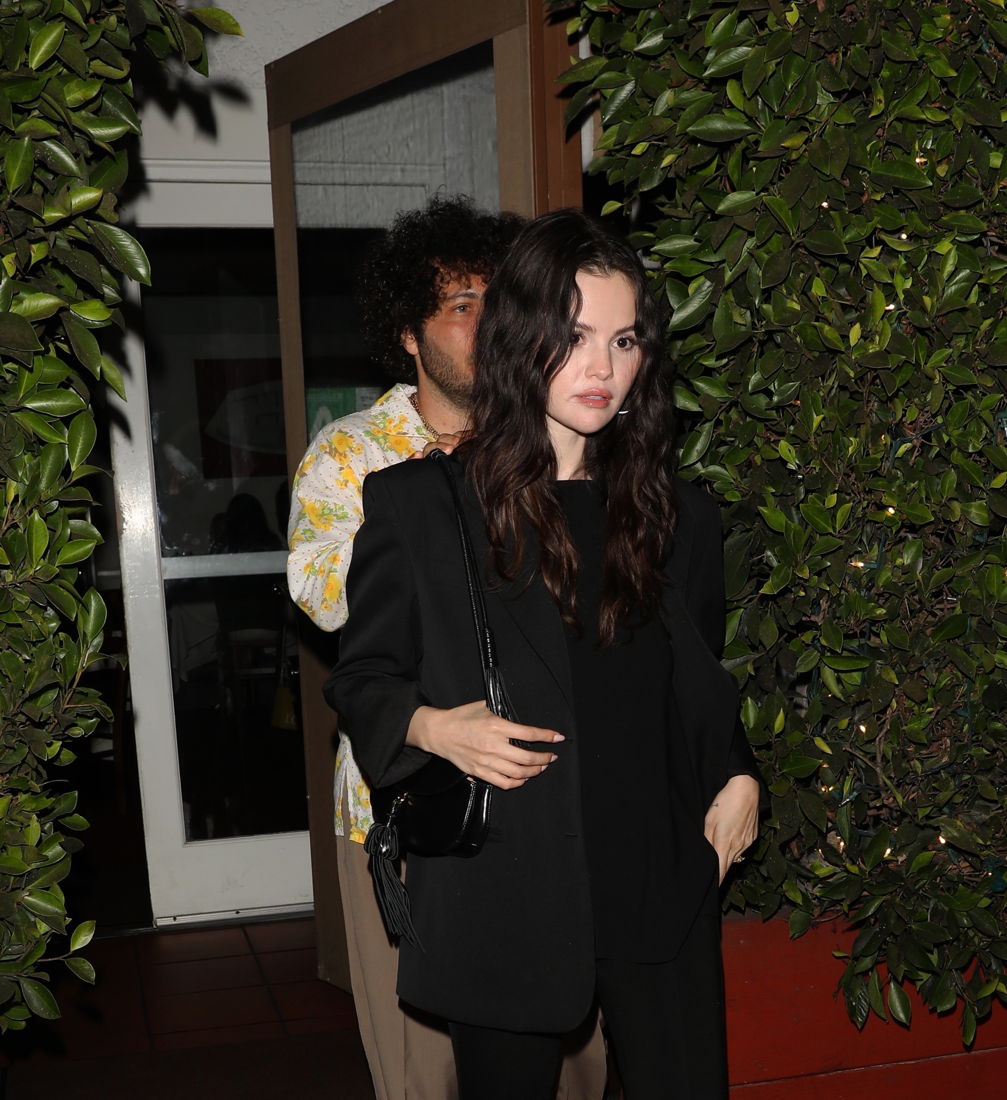 Outside Giorgio Baldi, Gomez's structured blazer was the pantsuit of any CEO's dreams.