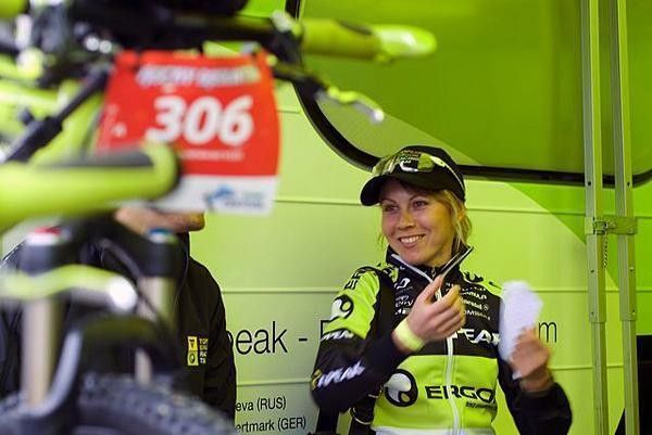 Kalentieva is all smiles