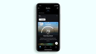 Screengrab showing Oura Ring interface