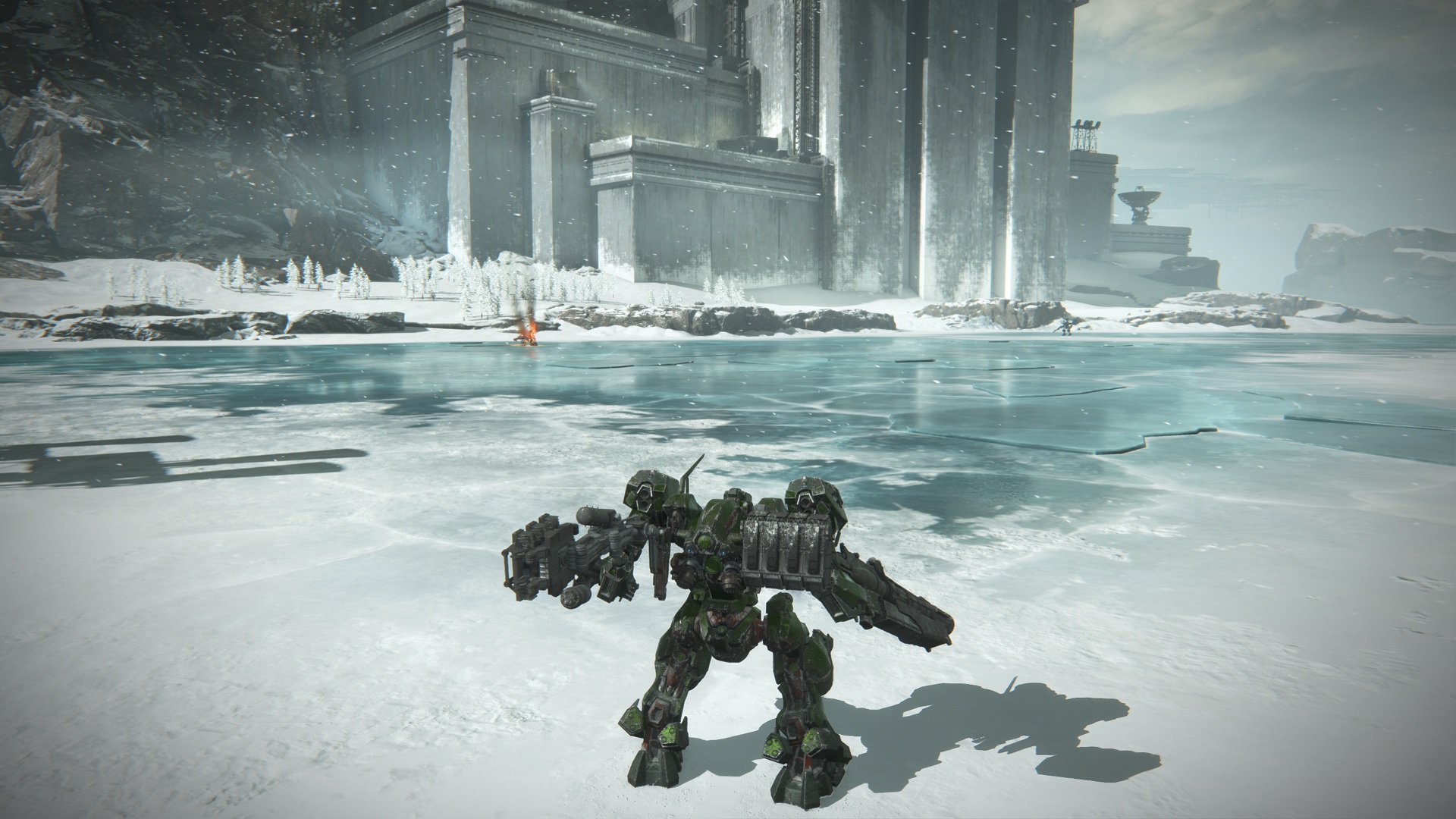 Armored Core 6: Fires of Rubicon frozen lake