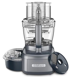 A Cuisinart Elemental 13 Cup Food Processor with its dicing attachments 