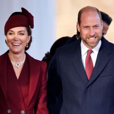 The Prince and Princess of Wales attend the Ceremonial Welcome for The Amir of the State of Qatar 