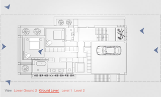 An interactive floor plan showing the ground level of a residential home