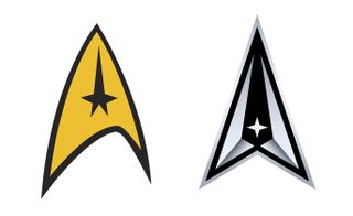 Star Trek and Space Force logo