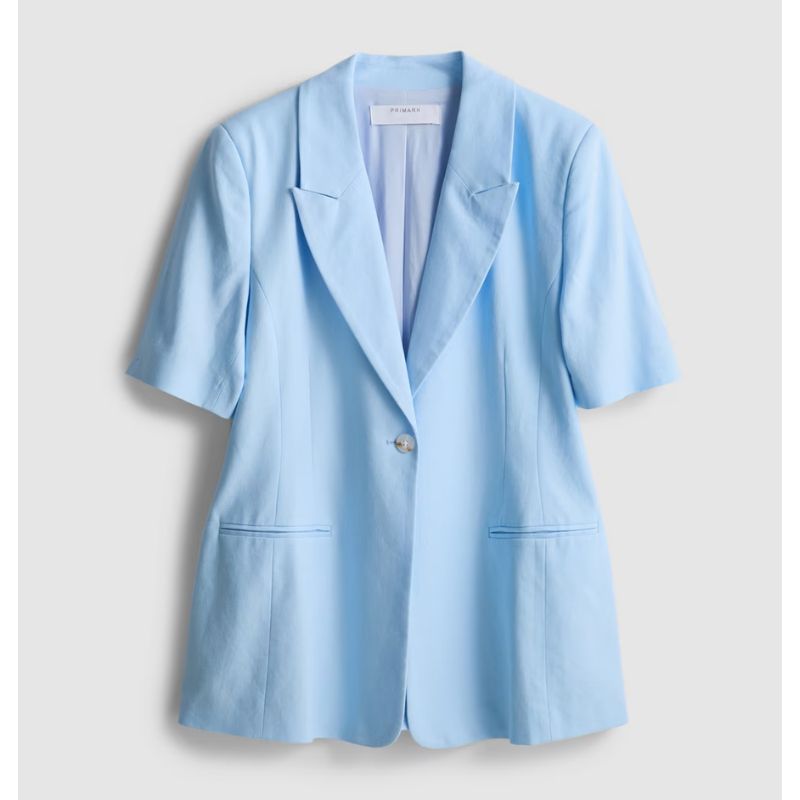 Primark , Linen Blend Short Sleeve Blazer