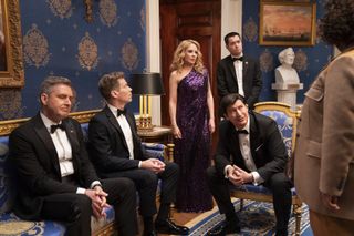 paul Fitzgerald as President Perry Morgan, Barrett Foa as Elliot Morgan, Kylie Minogue as Self, Ken Marino as Harry Hollinger, Dan Perrault as Colin Trask, Uzo Aduba as Cordelia Cupp in the residence