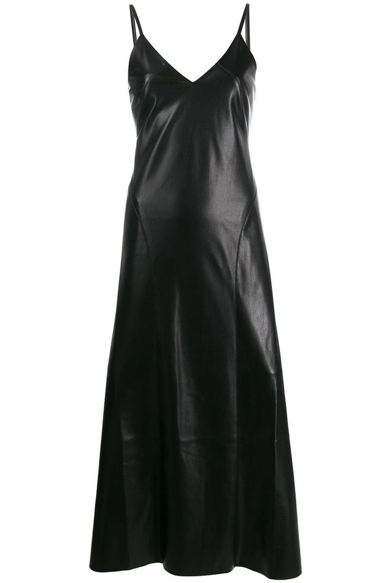 The Leather Maxi Dress Is Fall 2019's Take on the Little Black Dress ...