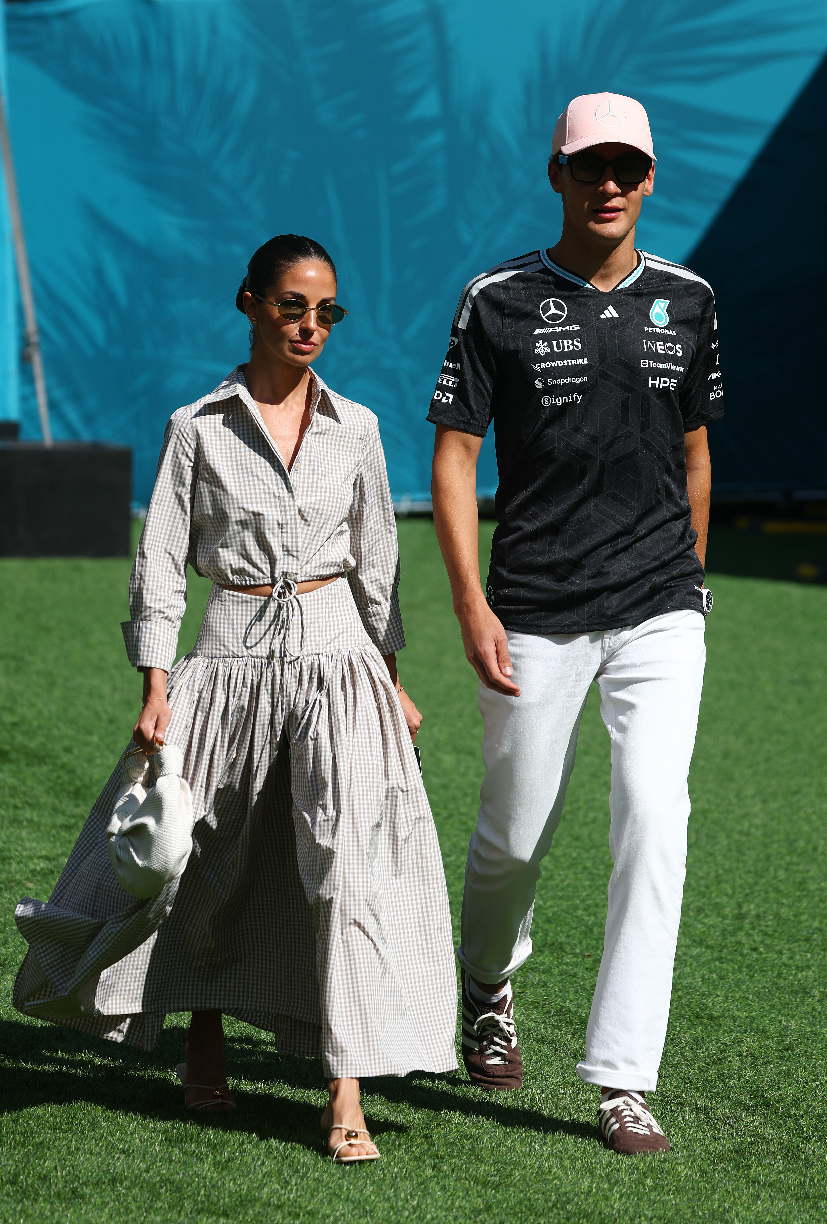Carmen Montero Mundt arrived at the Formula 1 Miami Grand Prix