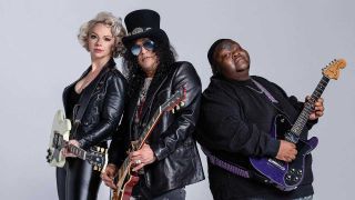 Samantha Fish, Slash and Christone ‘Kingfish’ Ingram (studio portrait)