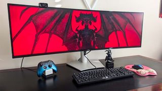 Diablo IV on Dell UltraSharp Curved Monitor. 