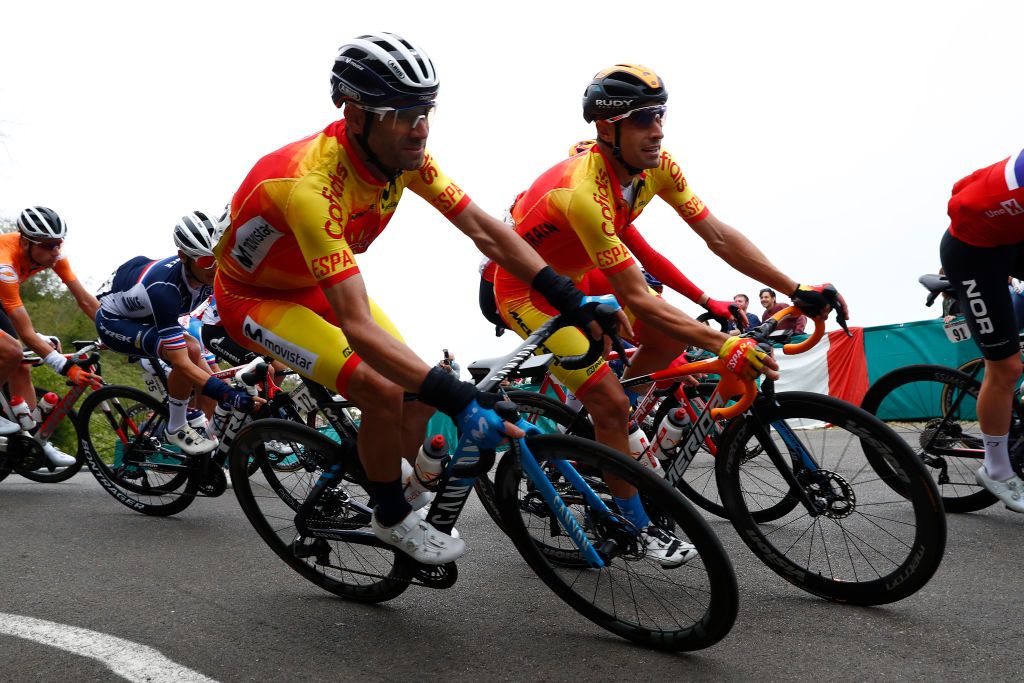 Alejandro Valverde during the Imola World Championships