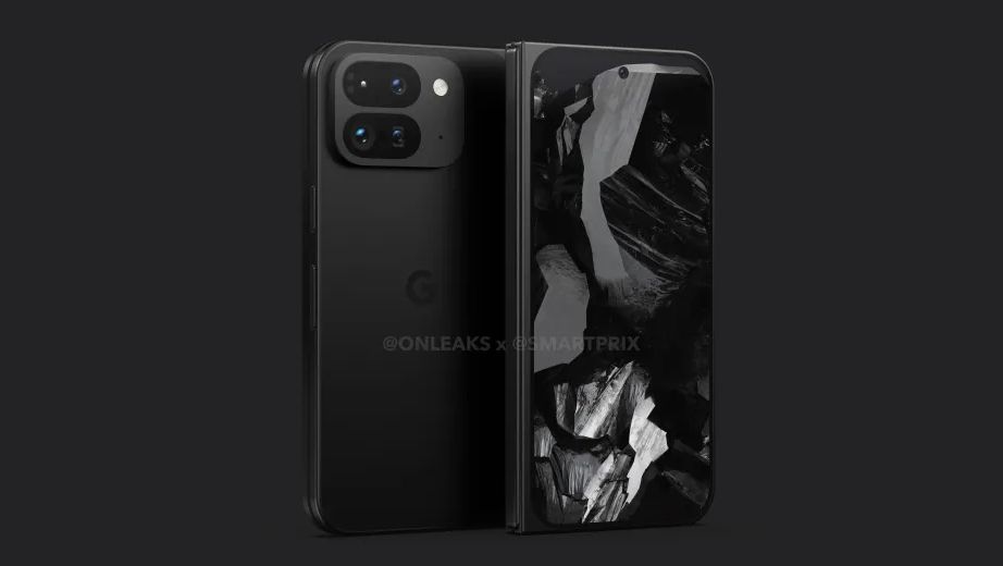 A leaked render of the Pixel Fold 2