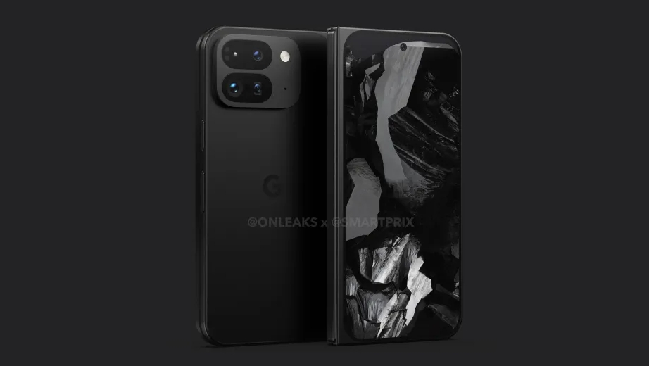 A leaked render of the Pixel Fold 2