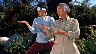 A screenshot from The Karate Kid movie