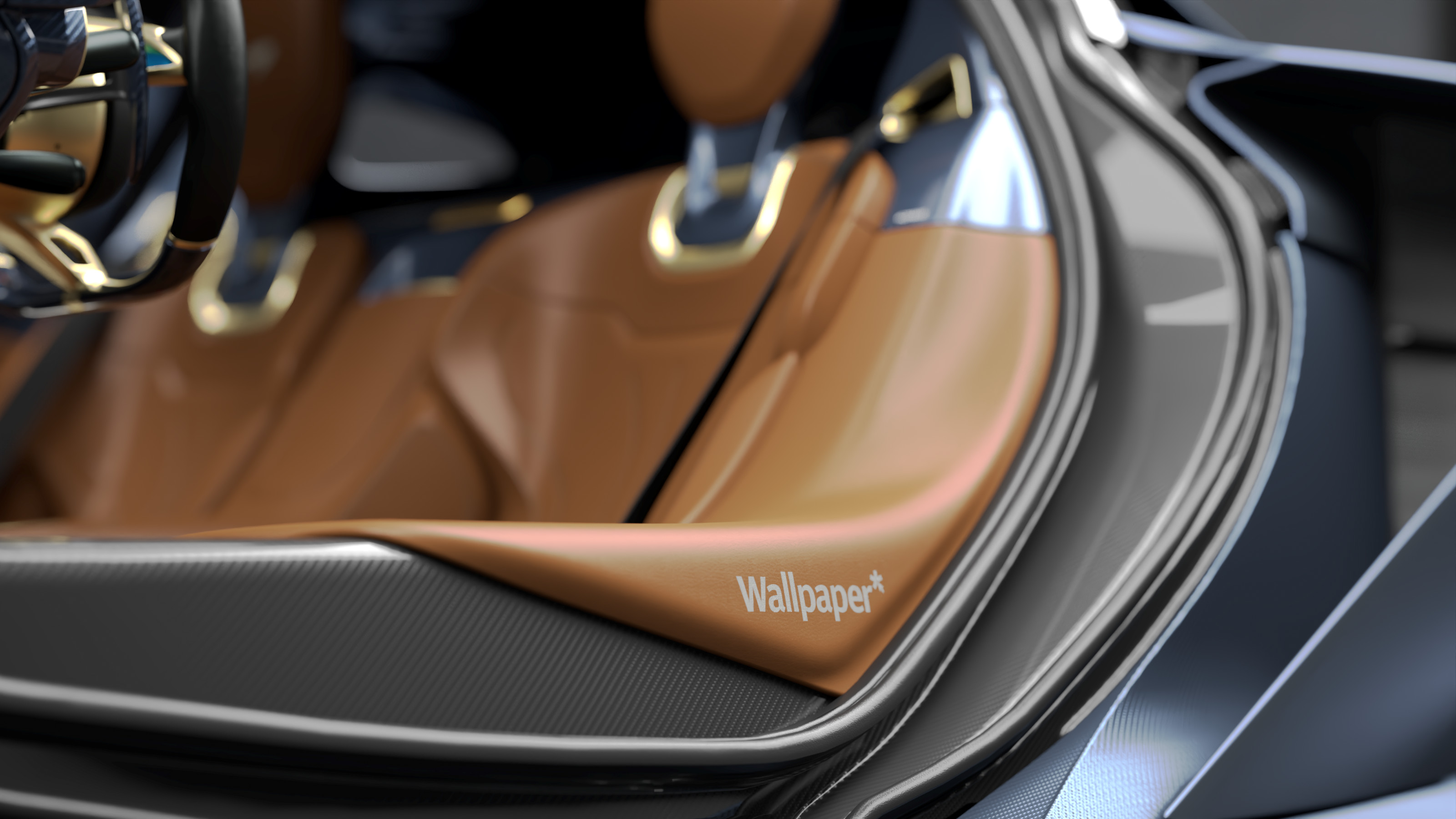 The interior of the McLaren W1 Wallpaper* edition