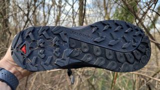 Contagrip outsole on the Salomon X Ultra Alpine hiking shoe