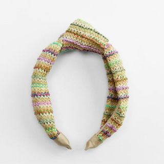 Knotted multicoloured headband 