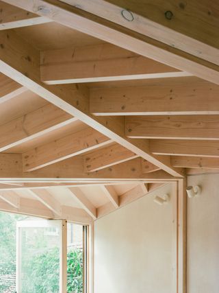 Timber interior of The Drawing Shed by ByOthers Architects