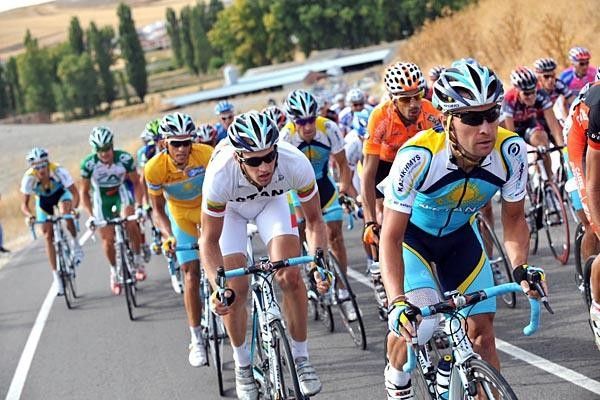 The Astana team took a back seat to the sprinters teams.