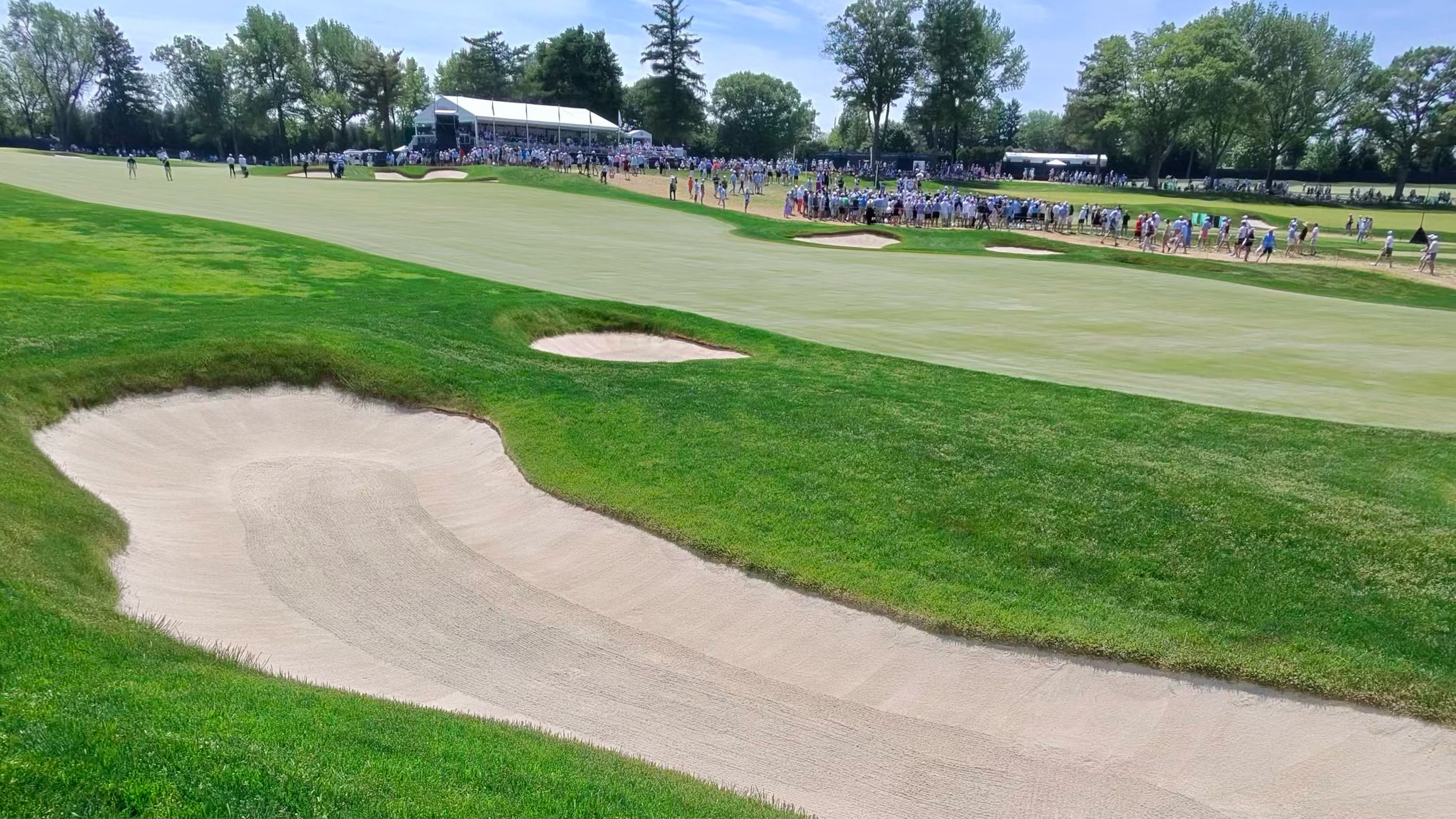 A bunker at Aronimink