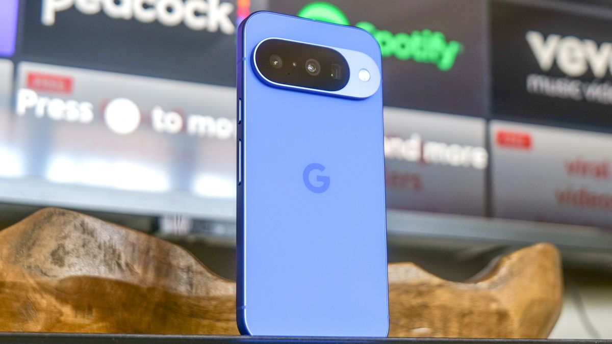 Google Pixel 10 in the hand.