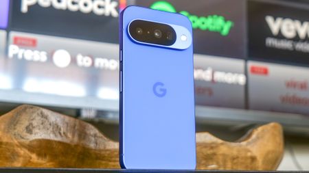 Google Pixel 10 in the hand.