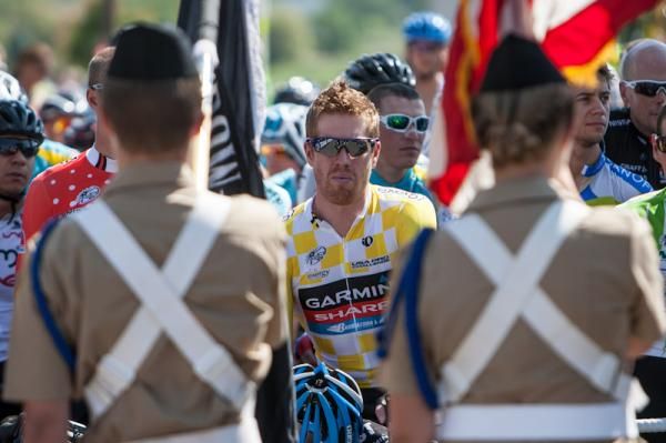 Tyler Farrar (Garmin-Sharp) on the start line for the big day ahead.