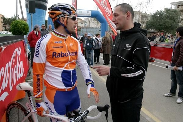 Oscar Freire (Rabobank) and Ren&eacute; Andrle (PSK Whirlpool-Author).
