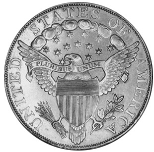 An 1804 silver dollar.