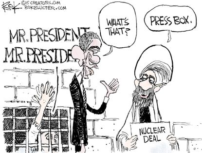 Obama cartoon World Iran Nuclear deal