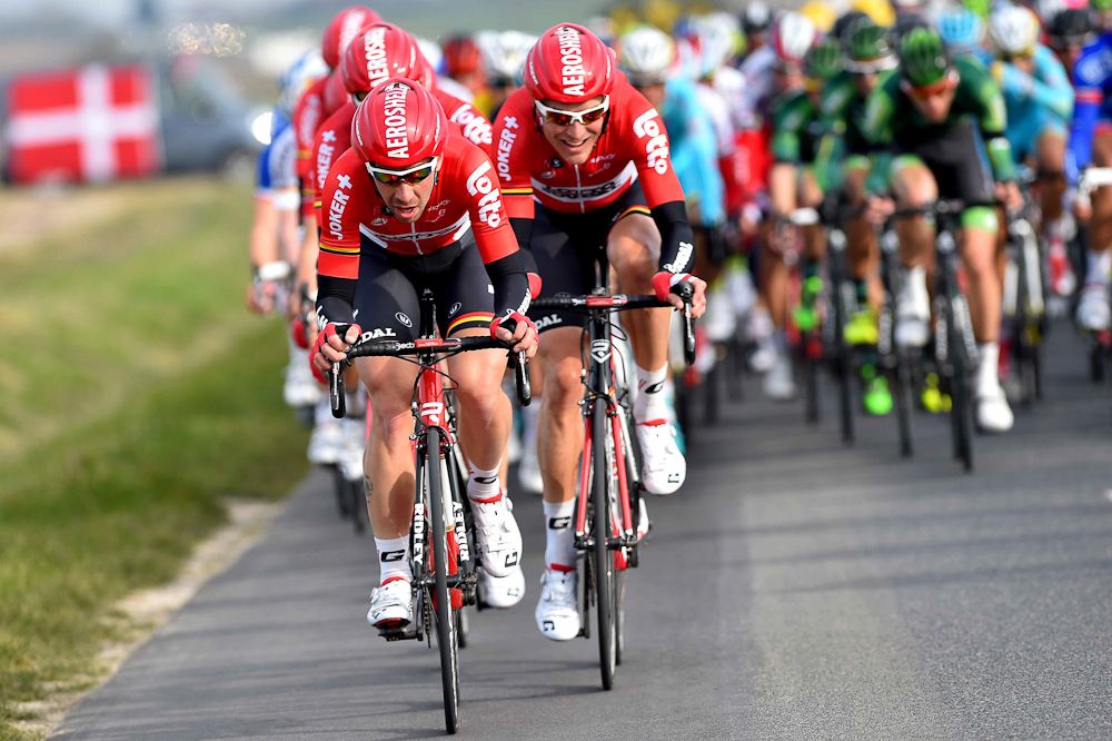 Lotto's Thomas de Gendt and Lars Ytting Bak.