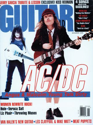 AC/DC on the cover of Guitar World