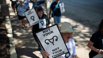 Abortion rights protesters march in Austin, Texas