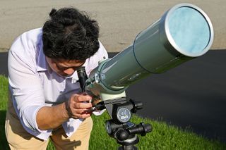 Observing with a Solar-Filtered Telescope