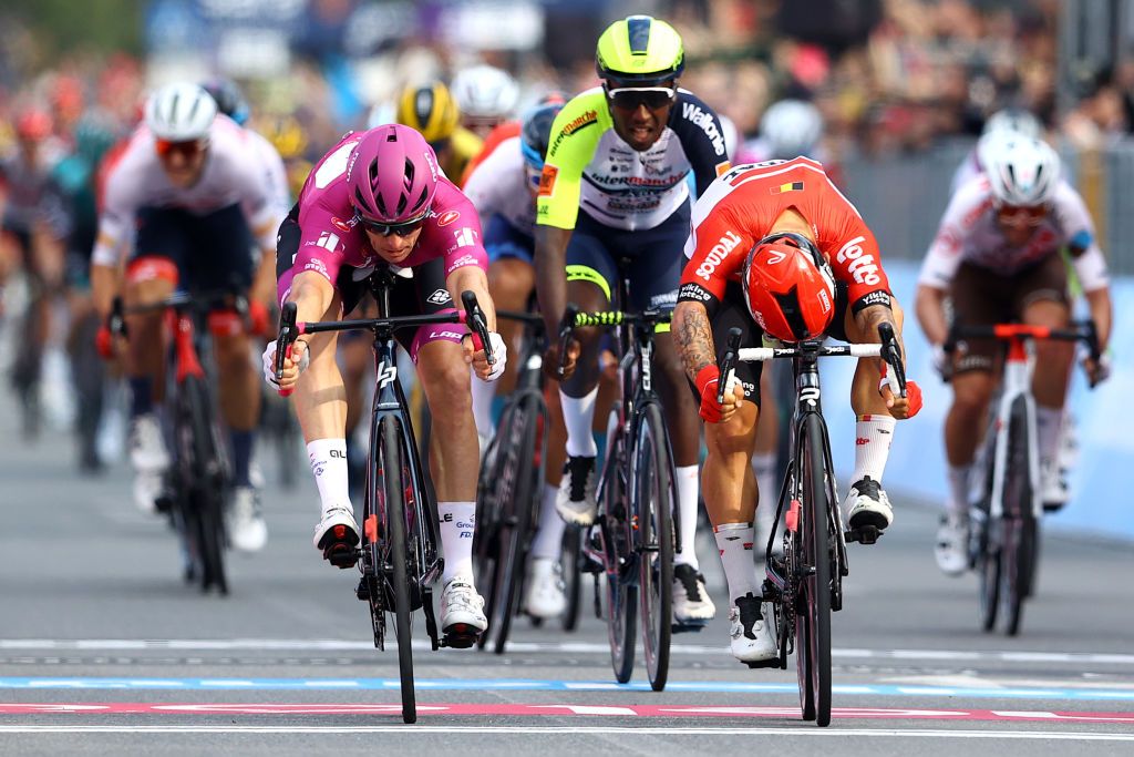 Biniam Girmay on stage 6 of the Giro d&#039;Italia