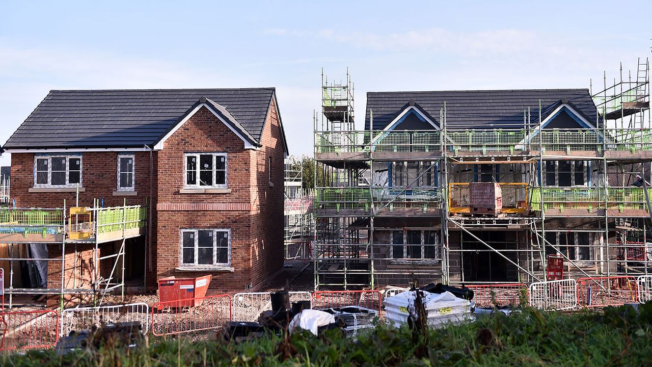 New houses under construction