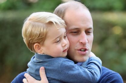 Prince William and son George