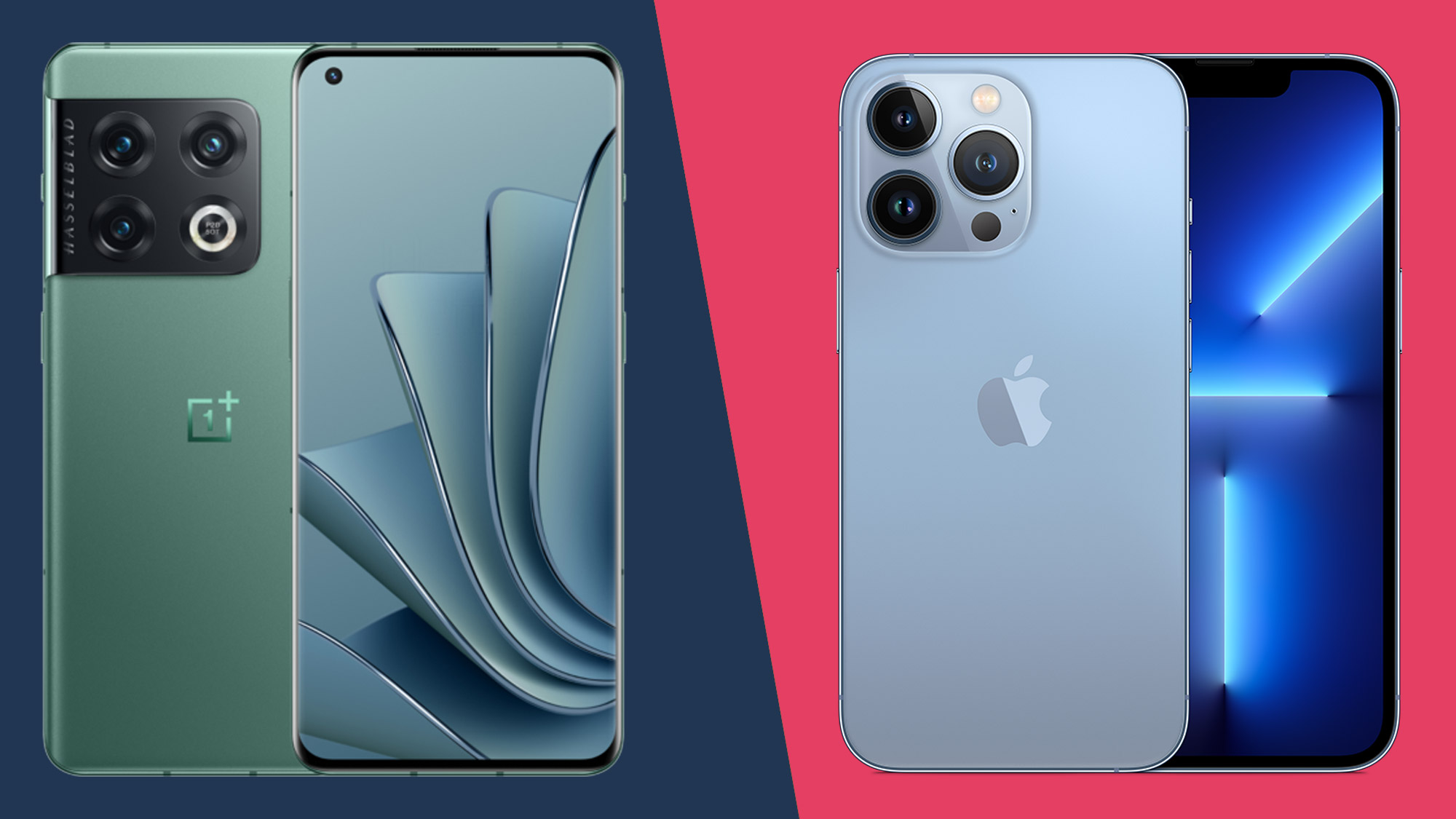 OnePlus 10 Pro vs iPhone 13 Pro two smartphones in the Pro league