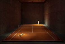  Exhibition of indoor tennis court