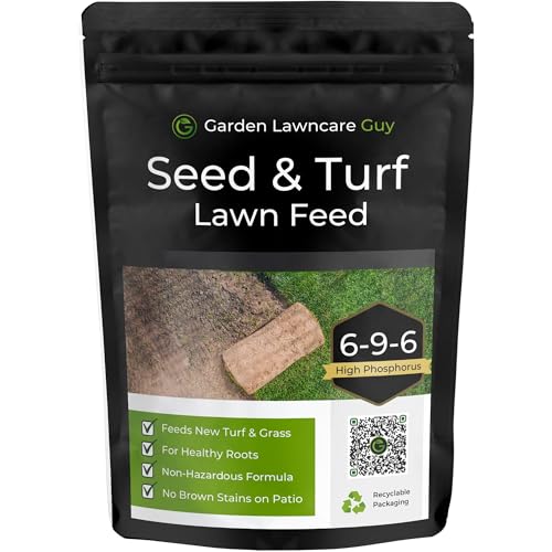 Seed &amp;amp; Turf Feed - Pre Seeding &amp;amp; Pre Turfing Lawn Fertiliser - Child and Pet Friendly - High in Phosphorus for Lawn Establishment - Garden Lawncare Guy