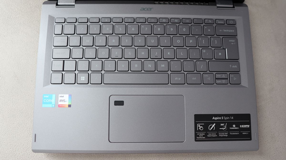 Acer Aspire 5 Spin 14 (2023) test model