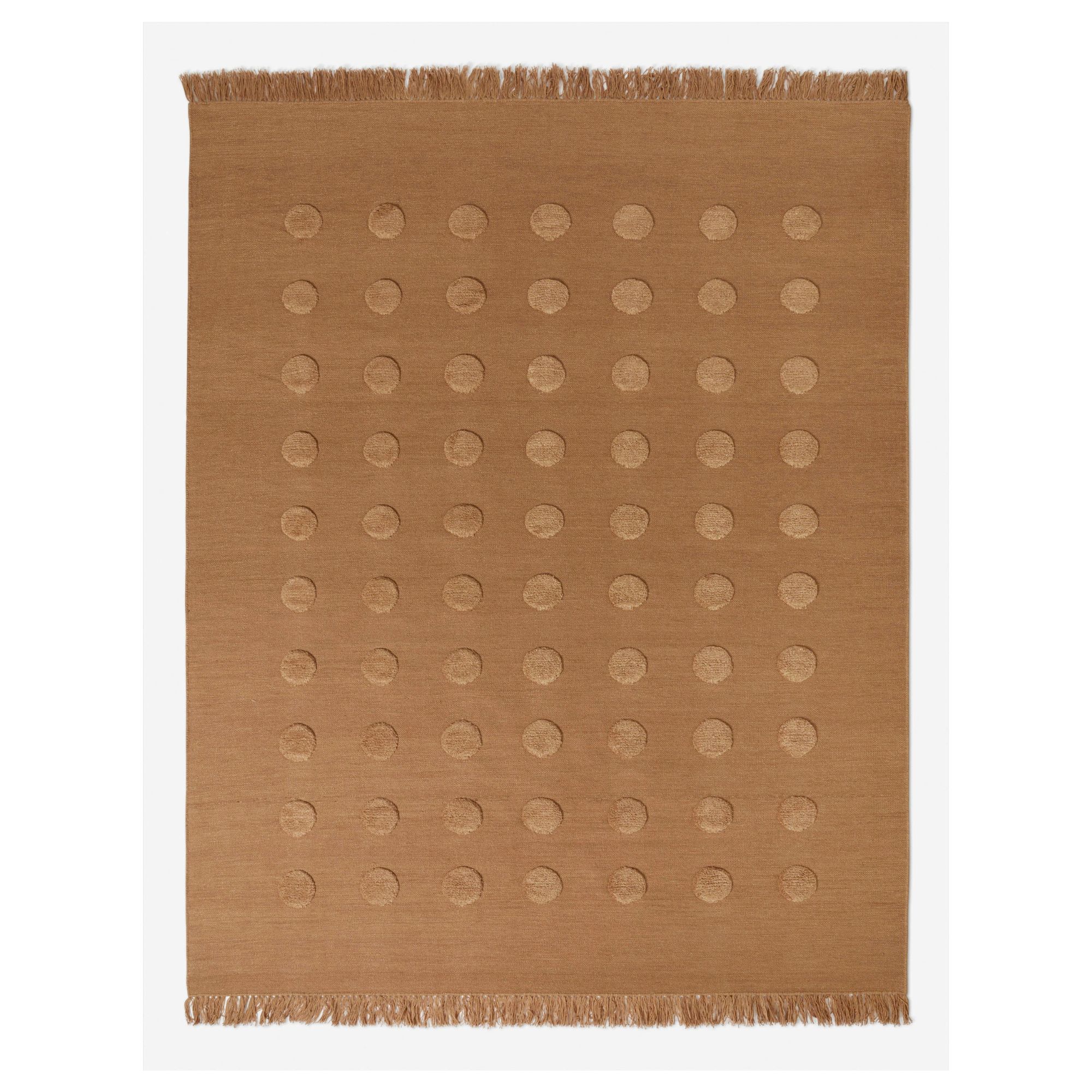 Terracotta rug with spots