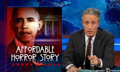 Jon Stewar catalogues ObamaCare lies